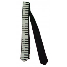 Skinny Neck Tie (Keyboard with Black Background)