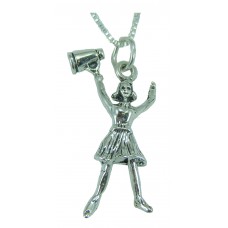 Sterling Silver Cheerleader Necklace