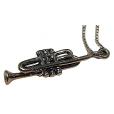 Sterling Silver Trumpet Necklace